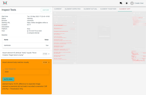 Inspect Visual Assertions